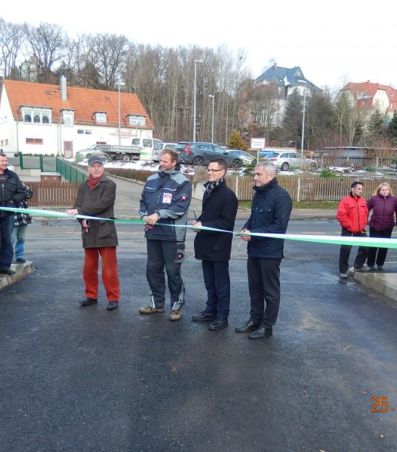 Verkehrsfreigabe Brücke Siedlung in Werdau OT Leubnitz